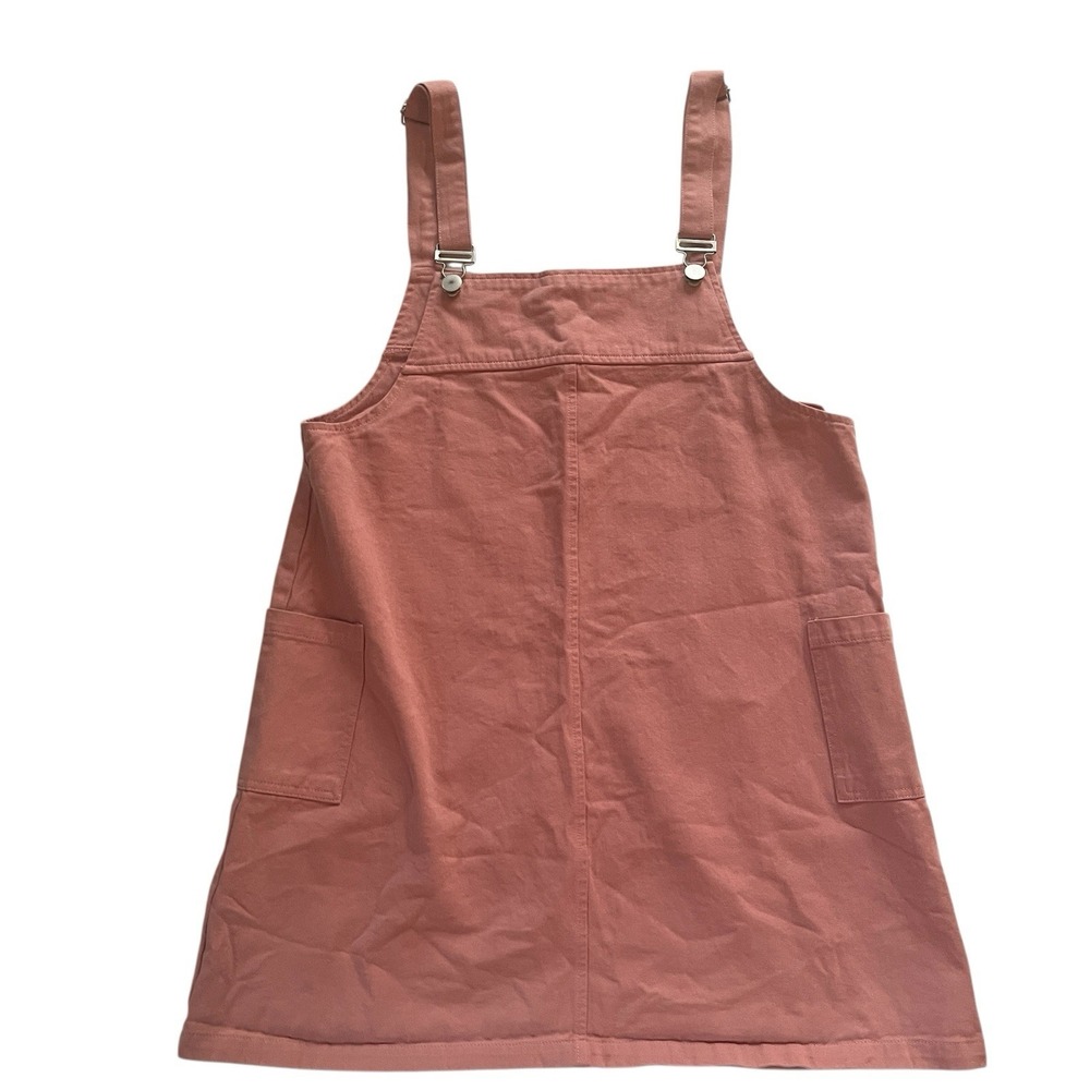 altar'd state Women's Size S Rose Pink Denim Dress 100% Cotton Overalls Bibs